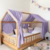 lilimaus Betthimmel Musselin Hausbett Himmel für Kinderzimmer mit Gold Applikation, Musselin Betthimmel aus Baumwolle für Kinderzimmer-Deko Bild 4