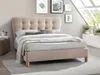 Vente-unique - ELIDE Bett Stoff Beige - B 206,5 cm x H 102 cm x L 163 cm Bild 2