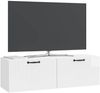 vidaXL Wandmontierter TV-Schrank Hochglanz Weiß 98 x 31 x 30 cm 899069 Bild 2