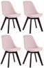 TPFLiving Besucherstuhl Bornova Two (Pflegeleichte Oberflächen & robuste Materialien, 4 St), Maße (TxBxH): 55 x 48 x 84cm - Farbe: pink Bild 5
