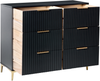 Kommode mit 6 Schubladen WALCOTT Schwarz Bild 4