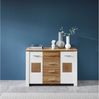 Kommode vito Materio, Holzwerkstoff, Metall, Weiß, Holzfarben, 122 x 86 x 39 cm Bild 3