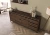 Sideboard Kernbuche 210x45x85 tabacco braun geölt VILLANDERS #252 Bild 2