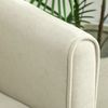 2-Sitzer-Sofa 124 x 73 x 92 cm in Cremeweiß – gepolstert mit Metallbeinen und hoher Belastbarkeit Bild 4