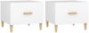 vidaXL Couchtische 2 Stk. Weiß 50x50x40 cm Holzwerkstoff 812709 Bild 2