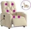 vidaXL Massagesessel Elektrisch Creme Stoff 3204707 Bild 2