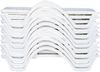 Sonnenliege OLAF 10er Set klappbar stapelbar - 54 x 187 x 30 cm, Kunststoff, Weiß | Gartenliege Strandliege Bild 3