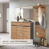 Schuhschrank >Meagan< in Artisan Eiche - 120x107x38cm (BxHxT) Bild 5