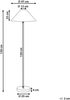 Beliani 'Kyoga' Stehlampe, Papierseil beige / schwarz, 47 x 47 x 150 cm Bild 2