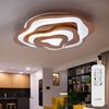LED Deckenleuchte, Holz, dimmbar, Fernbedienung, CCT, L 58 cm Bild 2