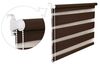 Doppelrollo Duorollo 100 cm breit 200 cm lang schoko braun inkl. Seilzug Fensterrollo Klemmrollo Jal Bild 3