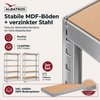 Albatros SR2S Schwerlastregal 875 kg – Metallregal 180x90x40 cm, 5 verstellbare Ablagen, Steckregal teilbar, Lagerregal für Garage, Keller, Werkstatt Bild 4