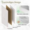 WLIVE Kommode Nachttisch mit 2 Stoffschubladen, 40×30×63 cm, Braun/Schwarz/Weiß (1 St), Beistelltisch mit Metallrahmen & Holzplatte, verstellbare Füße Bild 3