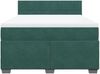 vidaXL Boxspringbett mit Matratze Dunkelgrün 160x200 cm Samt 3286357 Bild 4