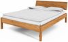 Bett Bento 4 Sonderlänge 120x220 Wildeiche massiv Holzkopfteil und Holzbeine Bild 1