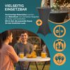CASARIA® Stehtisch mit Husse Anthrazit 72 cm Set Bild 5
