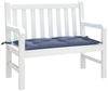 vidaXL Gartenbank-Auflage Marineblau 110x50x7 cm Oxford-Gewebe 379211 Bild 3
