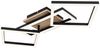 LED Deckenleuchte, verstellbar, Holzoptik, schwarz, L 70 cm Bild 5