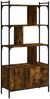 vidaXL Bücherregal mit Tür Räuchereiche 76,5x30x154,5 cm Holzwerkstoff 833350 Bild 2