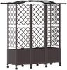 vidaXL Hochbeet mit Rankgitter und Dach Braun 163 x 40 x 144 cm PP 3423108 Bild 5