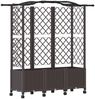 vidaXL Hochbeet mit Rankgitter und Dach Braun 163 x 40 x 144 cm PP 3423108 Bild 2