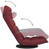 vidaXL Bodenstuhl Drehbar Weinrot Stoff 336582 Bild 5