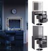 Schminktisch Sherry Anthrazit 90 cm mit LED Spiegel und Hocker Vicco Bild 2