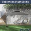 Sonnenschirm rechteckig LOTI 300cm Anthrazit UV-Schutz, Kippbar, Kurbelsystem Ampelschirm rechteckig Freiarm Sonnenschirm 300 cm Kurbelschirm Standschirm Sonnenschutz Gartenschirm Bild 4