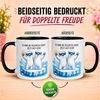 Momentals Tasse Abschiedsgeschenk Kollegen – „Es war ne richtig coole Zeit mit dir“, Gratis Versand · Links-&Rechtshänder · Spülmaschinenfest Bild 3