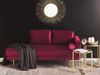 Chaiselongue Samtstoff dunkelrot rechtsseitig MIRAMAS Bild 3