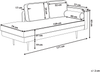 Chaiselongue Samtstoff dunkelrot rechtsseitig MIRAMAS Bild 2