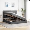 vidaXL Aufbewahrungsbett mit Matratze Dunkelgrau 160 x 200 cm Stoff 3371728 Bild 4