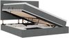 vidaXL Aufbewahrungsbett mit Matratze Dunkelgrau 160 x 200 cm Stoff 3371728 Bild 2