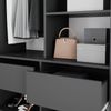 Kleiderschrank Elmo Anthrazit 100x200 cm 3er Set Vicco Bild 4