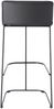 Barhocker Ragno aus Leder, Schwarz, 39 x 43 x 88 cm Bild 4