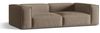 Micadoni Sofa Nuria 4-Sitzer Strukturierter Stoff Cappuccino Bild 2