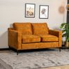 Bronx71 Samt Sofa 2-Sitzer Florida ockergelb/cognac Bild 4