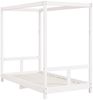 vidaXL Kinderbett Weiß 80x160 cm Massivholz Kiefer 834514 Bild 3