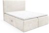 MEBLINI Boxspringbett TYLA 140x200 cm mit Bettkasten – H3/Hellbeige Plüsch Polsterbett - Doppelbett mit Topper & Bonellfederkern-Matratze Bild 2