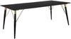 loft24 Esstisch Unagi, aus MDF mit Metallgestell in gold/schwarzfarben, Breite 120 cm Bild 1