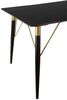 loft24 Esstisch Unagi, aus MDF mit Metallgestell in gold/schwarzfarben, Breite 120 cm Bild 4