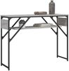 Konsolentisch, Beistelltisch, Konsole mit Ablage Grau Sonoma 105x30x75cm Holzwerkstoff Bild 3