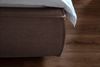 KAWOLA Bett CARLO Polsterbett Stoff braun 160x200cm Bild 4