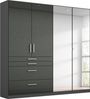 Rauch BLUE 'Homburg' Drehtürenschrank mit Spiegel, grau, 181 cm Bild 2