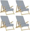 vidaXL Strandtücher 4 Stk. Grau 60x135 cm Stoff 400 GSM 3157052 Bild 2