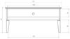 TV-Lowboard LENNES Eiche massiv 112x50x45 cm Bild 3