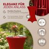 DETEX® Stehtischhusse 5er Set Rot 60-65cm Verstärkter Fußbereich 30°C Waschbar Stehtisch Hussen Stretch Tisch Überzug Bild 2