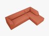 Micadoni 4-Sitzer Modular Sofa Ruby Rechts Strukturierter Stoff Koralle Bild 4