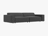 Micadoni Sofa Jodie 4-Sitzer Samt Bluvel Grau Bild 2