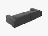 Micadoni Sofa Jodie 4-Sitzer Samt Bluvel Grau Bild 4